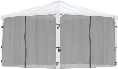 Obrázek produktu pro Palram - Canopia | Síť proti hmyzu pro altány 3 - 4 m, antracitová barva