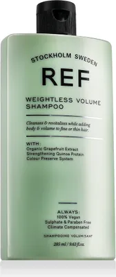 Produktbild von REF Weightless Volume Shampoo Shampoo für feines Haar ohne Volumen 285 ml