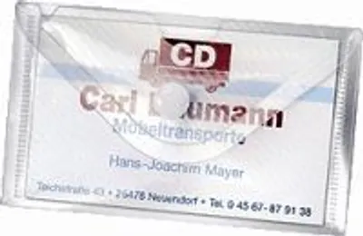 Produktbild von Veloflex Visitenkartenetui Crystal/2229000 90x55mm transparent