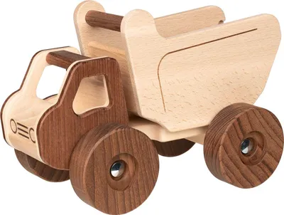 Immagine prodotto di goki 55882 Camioncino, goki nature 27 x 16 x 18 cm, legno, naturale