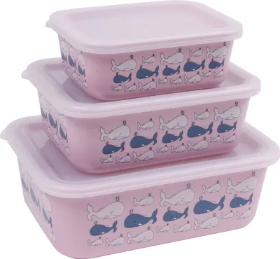 Produktbild von Stoneline | Awave Set of storage box | 21940 | Storage box | 3 pc(s) | Dishwasher proof | Rose
