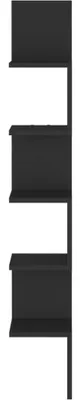 Produktbild von vidaXL Wand-Eckregal Schwarz 20x20x127,5 cm Holzwerkstoff