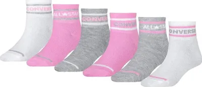 Produktbild von Converse Kids Basic Wordmark Quarter Socken 6 Paare Mehrfarbig EU 32-34 Mehrfarbig EU 32-34