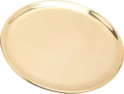 Produktbild von Moderner Kerzenteller Rund Ø14cm Messing Gold Untersetzer Dekoration Tischdeko