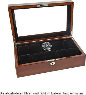 Produktbild von Augusta - Uhrenbox für zehn Uhren Bubinga holzfarben - 5569.1046