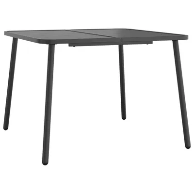Produktbild von vidaXL Gartentisch Anthrazit 100x100x71 cm Stahl