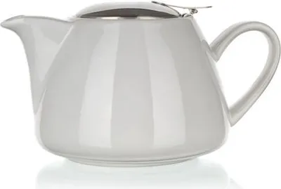 Obrázok produktu pre Porcelánová kanvička na čaj so sitkom-biela, 1,2l