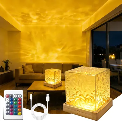 Image de Projecteur de ciel étoilé - Lampe Aurora - Décoration de chambre - 16 couleurs - Télécommande - 11,5 x 10 x 10 cm