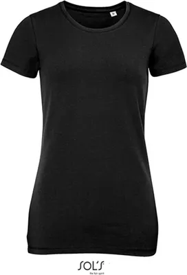 Image de SOLs 02946 | T-Shirt Millenium Women T-Shirt - Stretch - Couleur : Black - Taille : XXL