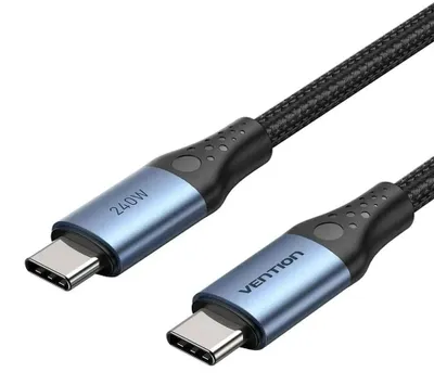Produktbild von USB-C-zu-C-Kabel Vention USB 2.0 5A 240W 1 5 m SCHWARZ