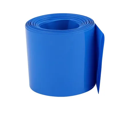 PVC-Schrumpfschlauch 70 mm flach, 2,1 m, blau