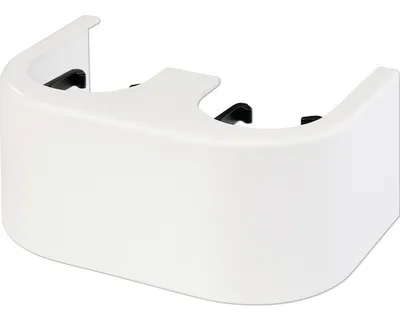 Produktbild von Simplex Designverkleidung Hahnblock Eck, Kunststoff weiß