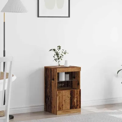 Produktbild von vidaXL LED-Sideboard Altholz 41 x 37 x 67 cm Holzwerkstoff