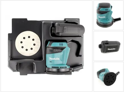 Immagine prodotto di Makita DBO 180 ZE Levigatrice orbitale a batteria 18V + Inserto per Makpac - senza batterie, senza caricabatterie