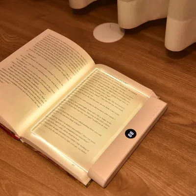 Produktbild von LED-Buchlampe und Nachtlicht 2-in-1, 3 Farbtemperaturen, stufenlos dimmbar, USB-aufladbar, Timer- PINK
