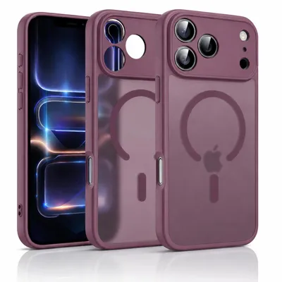 Produktbild von Hülle Für Apple iPhone Dark Cherry 18 Pro Max MagSafe Case Magnetisch Robust Schwarz Kameraschutz Robust Militärschutz Premium, KI-generiertes Bild