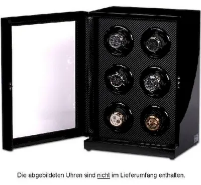 Produktbild von Portax - 1002341005 - Uhrenbeweger - für 6 Uhren - Klavierlack - Grandessa