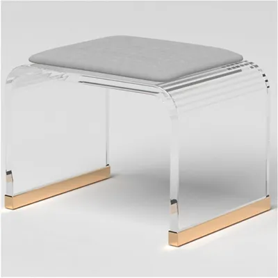 Immagine prodotto di Douchekruk in acrilico - Sedile per bagno - Seduta confortevole - Nessuna installazione richiesta - 32x23x25 cm - Trasparente