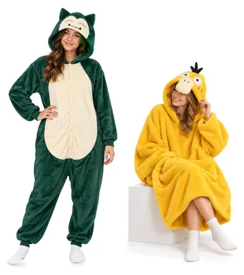 Obrázek produktu pro Onesie Kigurumi Pyžamo Pokemon Snorlax Disguise XXL: 185 - 195cm + Mikina deka s kapucí