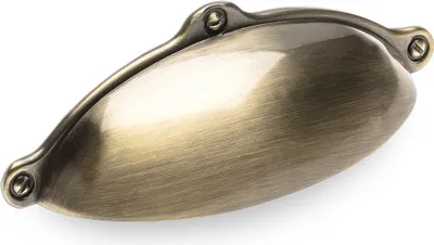 Produktbild von SOTECH Möbelgriff ERIKA BA 64 mm Messing brüniert Muschelgriff