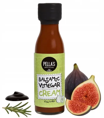 Produktbild von Pella’s Balsamico-Creme mit Feige 250 ml – Griechisches Dressing für Gourmet-Gerichte