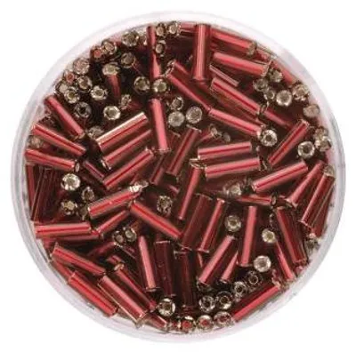 Produktbild von Glorex Stifte Silbereinzug 6 mm 17 g, rot