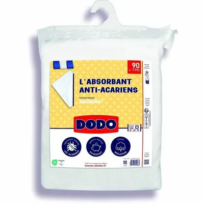 Produktbild von Saugfähiger Matratzenschoner – 90 x 190 cm – Baumwolle – Anti-Milben