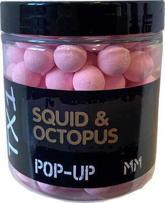 Productafbeelding van Shimano TX1 Pop-Ups, smaken: Squid & Octopus, diameter per stuk: 12,0 mm, inhoud: 100g