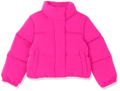 Produktbild von A. Essentials Mädchen Kurze Steppjacke Mit Durchgehendem Reißverschluss (Aus Mat