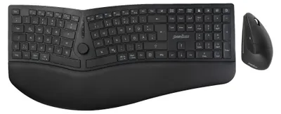 Obrázek produktu pro Perixx PERIDUO-614 DE, sada klávesnice a myši, bezdrátová, ergonomická, černá