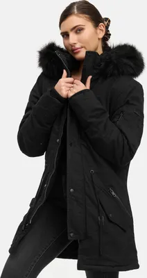 Produktbild von Julius F Damen Winterjacke hochschließender Kragen Schwarz M