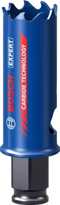 Immagine prodotto di Bosch Expert Tough Material - Sega a tazza - per plastica, mattoni, piastrelle morbide, lamiere in acciaio inox, legno con metallo - 25 mm