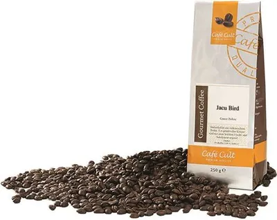 Produktbild von Kaffee Brazil Jacu Bird in 1 kg Tüte, ganze Bohne DE-ÖKO-006