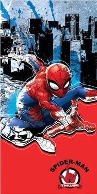 Zdjęcie produktu dla Ręcznik kąpielowy Spiderman 70 x 140 cm - bawełna