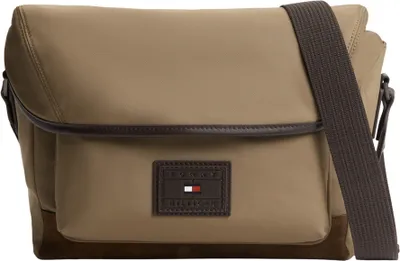 Produktbild von Tommy Hilfiger Herren Crossbody Bag Tasche Heritage Satchel mit Klappverschluss,