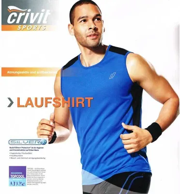 Produktbild von Herren Laufshirt IAN 63737 Blau S 44/46