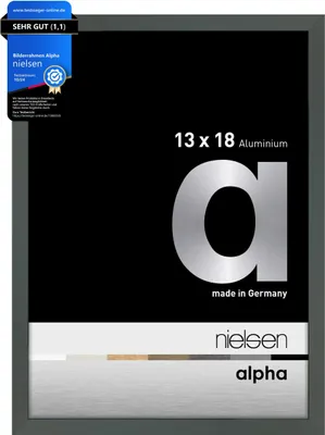 Produktbild von nielsen Aluminium Bilderrahmen Alpha, 13x18 cm, Platin