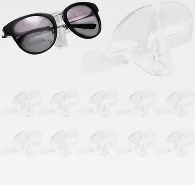 Produktbild von 10 Stk Brillenhalter Wand, Brillenablage Sonnenbrillen Aufbewahrung, Gläser Aufbewahrung Zum Aufhängen, Selbstklebender Wandmontierter Brillenhalter, Kreativer Nasenform-Brillenständer für Zuhause