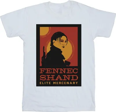 Produktbild von Star Wars - "The Book Of Boba Fett Elite Mercenary" T-Shirt für Herren BI44875 (S) (Weiß)
