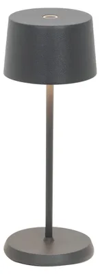 Produktbild von Zafferano OLIVIA PRO MICRO LED-Tischleuchte Dunkelgrau wiederaufladbar und dimmbar