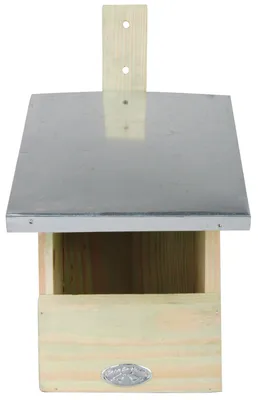 Produktbild von Nistkasten Rotkehlchen Rotschwänzchen Brutkasten Vogelhaus grün Holz Garten Zink