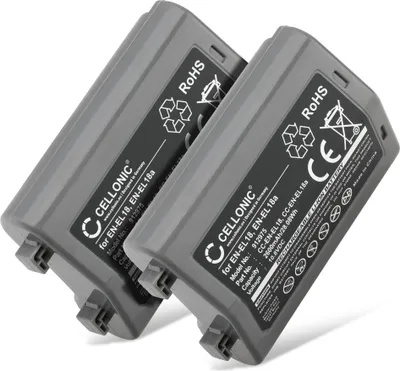 Produktbild von subtel 2x Akku für Kamera Kompatibel mit Nikon D5, D4s, D4, EN-EL18 - (2600mAh, 10.8V)