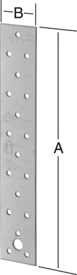 Produktbild von Vormann Streifen-Flachverbinder sendzimir verzinkt 340 x 40 mm