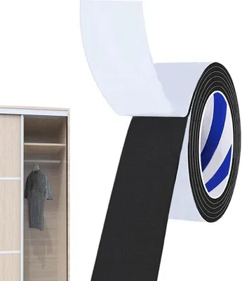 Produktbild von Eckschutz Schaum - Möbelkantenschutz selbstklebend - 2 Meter x 40 mm - Schwarz