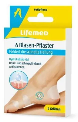 Produktbild von Blasenpflaster 4 verschiedene Größen 6 St