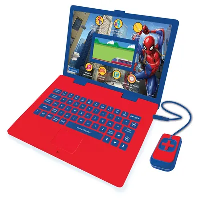 Image de Ordinateur éducatif couleur Spiderman bilingue français et anglais
