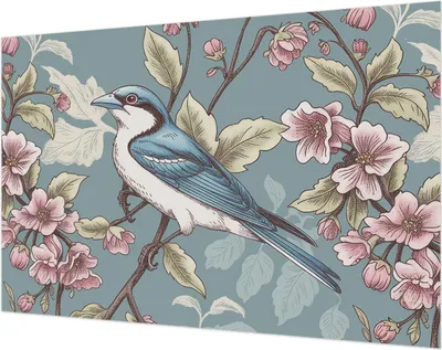 Produktbild von Wandtapete - Dekorative Tapete für Wohnzimmer- Tapetenfolie für Wanddekoration - 104x70 cm - Frühlingsharmonie