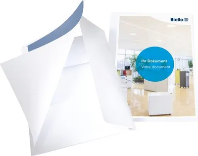 Produktbild von Biella - Angebotsmappe Pearl 2 A4 mit Tasche 3 Klappen weiß | 25 Stück