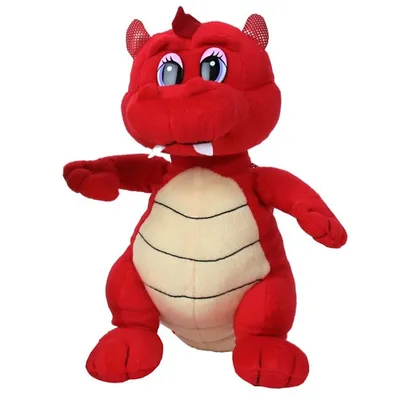 Produktbild von Plüschtier Drache Kuscheltier Plüschfigur rot 30 cm