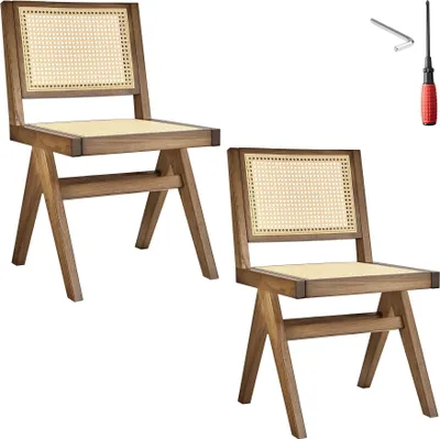 Obrázek produktu pro tectake® Dřevěná židle Lissy Boho style 48,5 x 53,5 x 83 cm, nosnost 120 kg